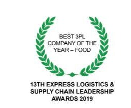 Best 3PL company of the year, food, 13th Express Logistics and Supply Chain Leadership Awards 2019