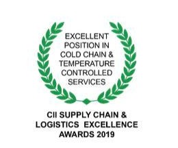 Excellent position in cold chain and temperature controlled services, CII Supply Chain and Logistics Excellence Awards 2019