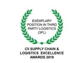 Exemplary position in third party logistics, CII Supply Chain and Logistics Excellence Awards 2018
